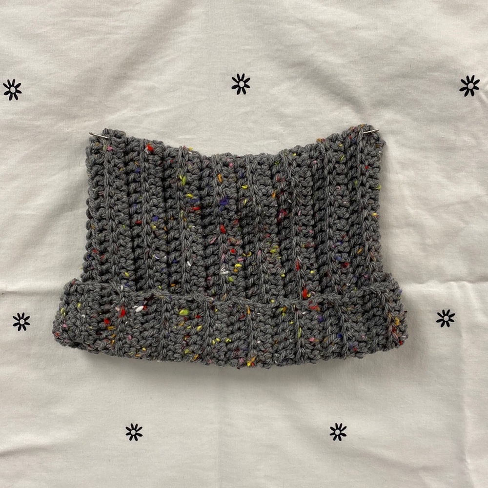 Crochet cat ear beanie